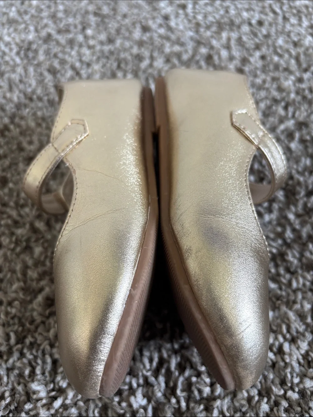 Amazon Girls Metallic Gold Mary Jane Shoes
